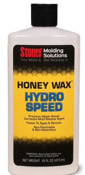 Stoner HoneyWax®Hydro Speed是一種高固含量的水性乳液，不含任何溶劑，旨在代替?zhèn)鹘y(tǒng)的高級涂蠟作為復(fù)合材料行業(yè)中的脫模劑。